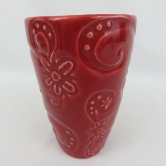 Starbucks Embossed Flower Oblong Tall Mug Cup 2009 - Picture 4 of 7